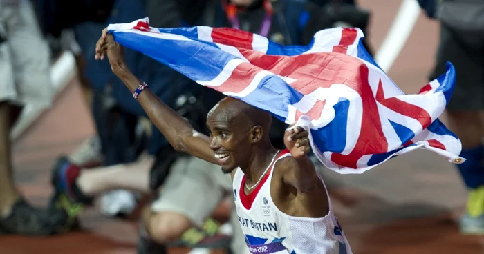 Mo Farah a câştigat medalia de aur la proba de 5.000 de metri. FOTO Mediafax