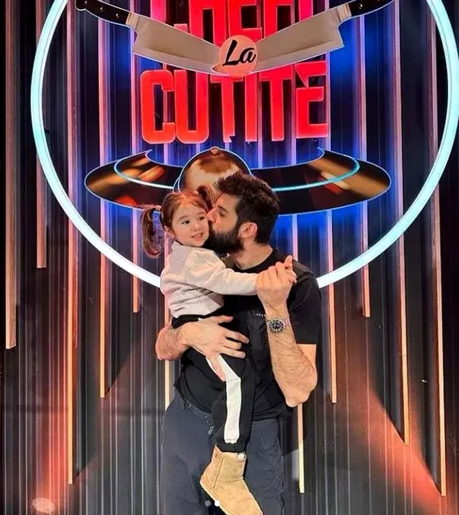 Chef Richard  Abou Zaki  și-a adus  fiica la filmări