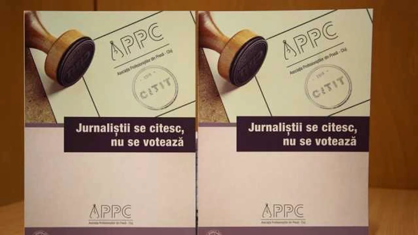 Coperta Anuarului Asociaţiei Profesioniştilor din Presă Cluj 2019.