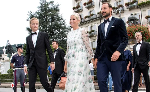 Marius Borg, Prințesa Mette Marit, Prințul Haakon. FOTO: Profimedia