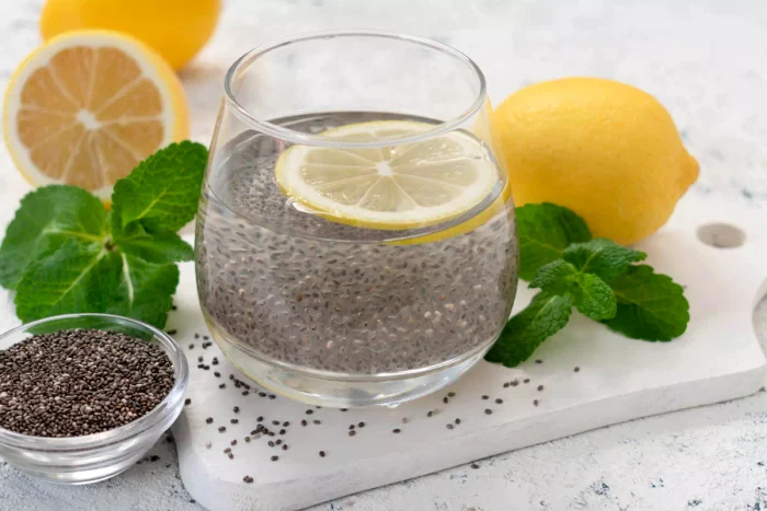 Semințele de chia pot fi combinate cu lămâie