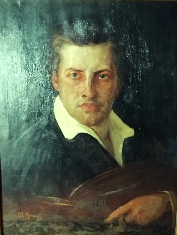 Portret de tinereţe al lui Corneliu Michăilescu, realizat de pictorul Alexandru Romano