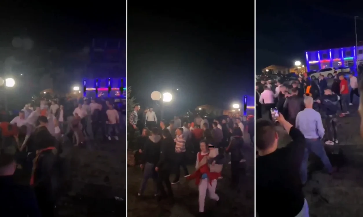Bătaie la Balul de Paște din Sadu Sibiu în Noaptea de Înviere Colaj