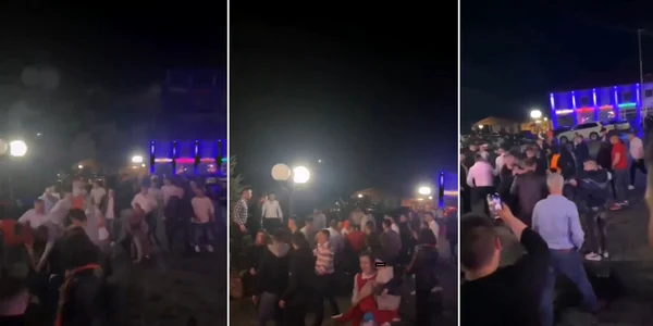 Bătaie la Balul de Paște din Sadu Sibiu în Noaptea de Înviere Colaj jpg