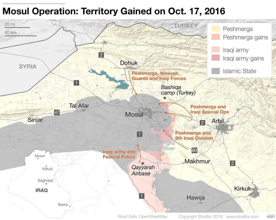 Ofensiva în Mosul FOTO Stratfor