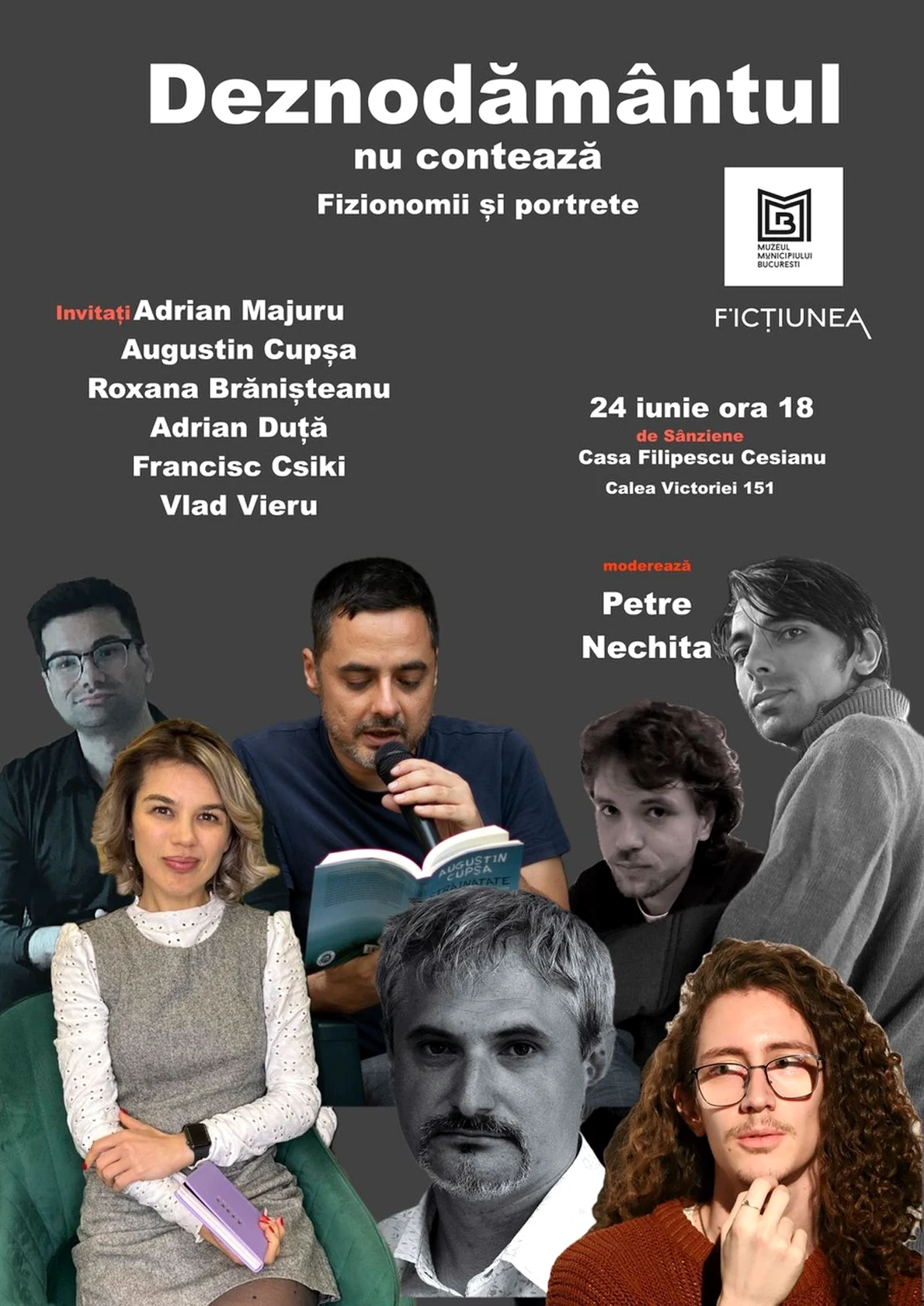 Întâlnire culturală la Casa Filipescu-Cesianu: „Fizionomii și portrete”