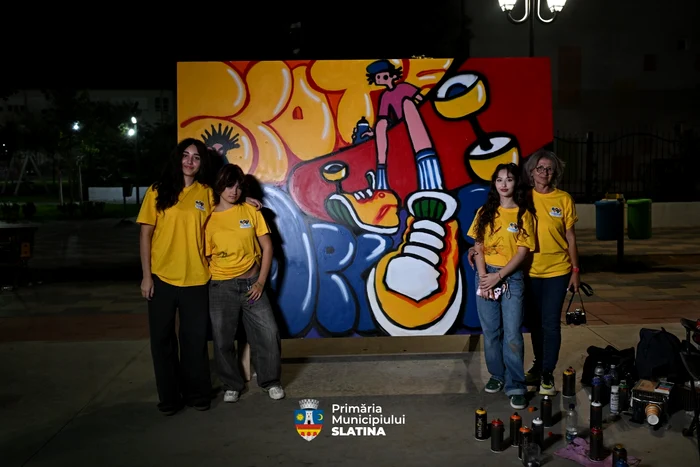 Grraffiti, Colegiul „Radu Greceanu” FOTO: Primăria Municipiului Slatina