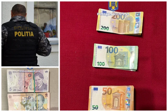 Poliţiştii au ridicat sume mari de bani FOTO: Poliţia Bihor