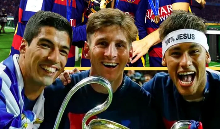 Suarez, Messi și Neymar Foto/Twitter