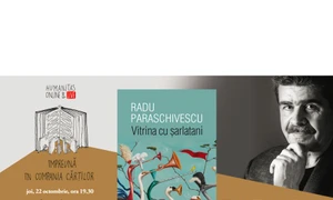 Eveniment Humanitas live, online: Radu Paraschivescu și Cătălin Striblea despre „Vitrina cu șarlatani“ jpeg