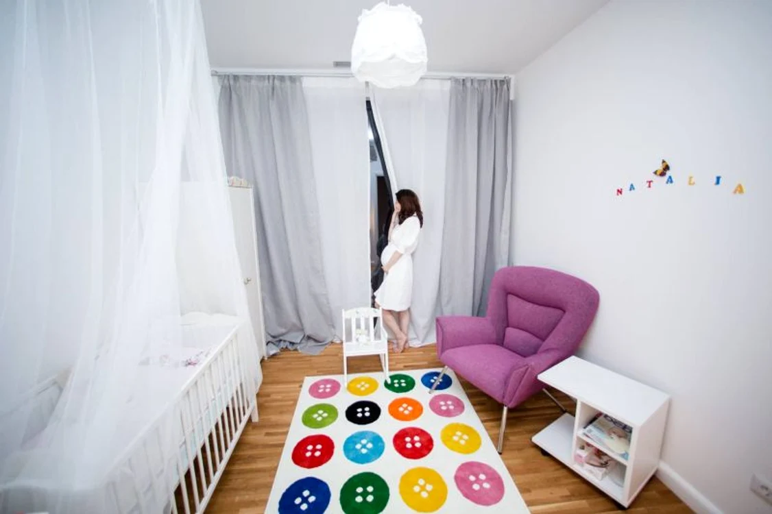 Anca Lungu a pregătit camera bebeluşului