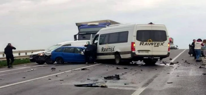 Accident cu 10 victime pe centura Timișoarei FOTO Adevărul