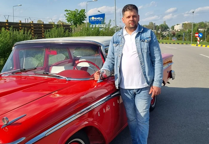 Autorul tentativei de jaf de la BCR Iași foto: Facebook