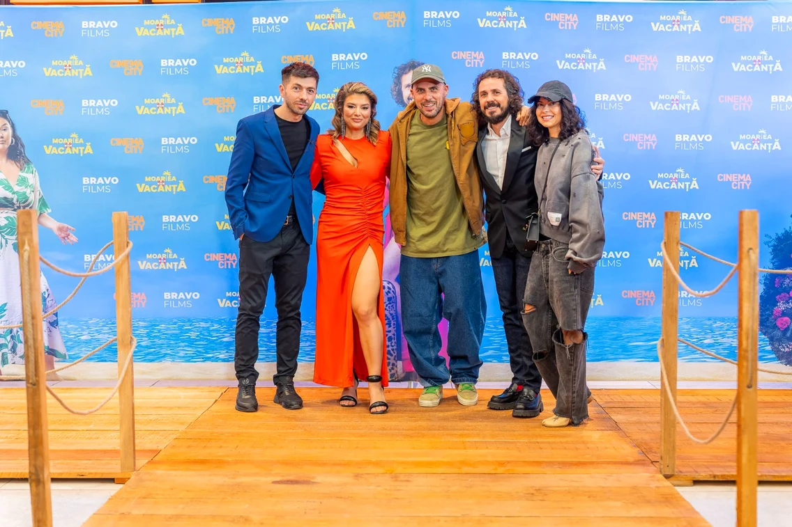 Inna și Deliric, la avanpremiera Moartea-n vacanță foto: arhiva personală