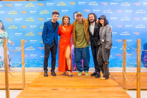 Inna și Deliric, la avanpremiera Moartea-n vacanță foto: arhiva personală 