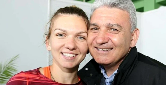 Simona Halep are susținerea necondiționată a tatălui ei, Stere Halep. Foto Facebook