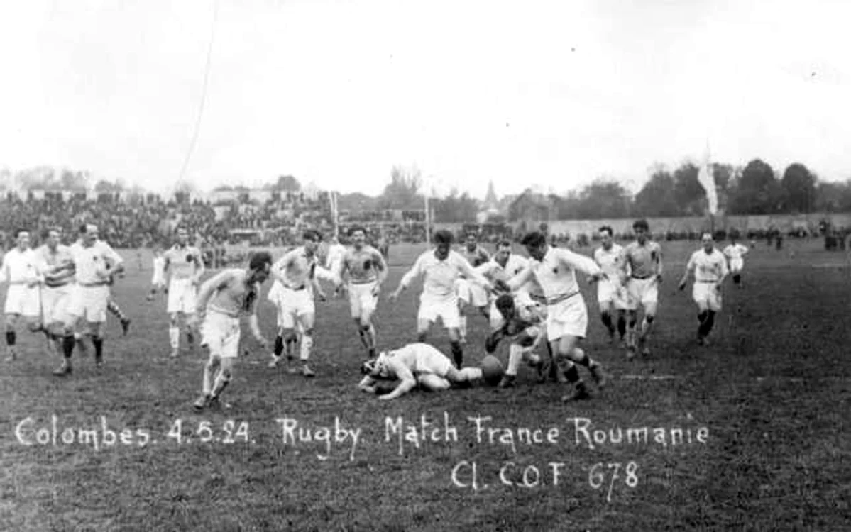 Naţionala de rugby a României în 1924 (foto: Federaţia Română de Rugby)