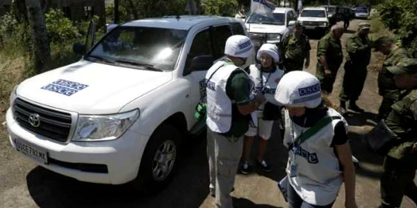 Misiune de patrulare a OSCE in estul Ucrainei FOTO AFP