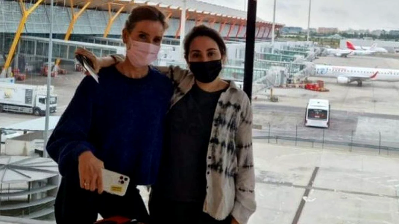 Prințesa Latifa, văzută pe aeroportul din Madrid Foto: Instagram
