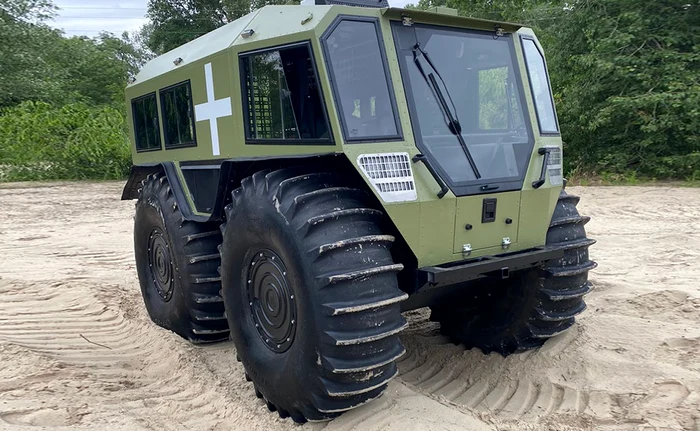 Vehiculul amfibiu TAKHA Foto: Ministerul Apărării al Ucrainei