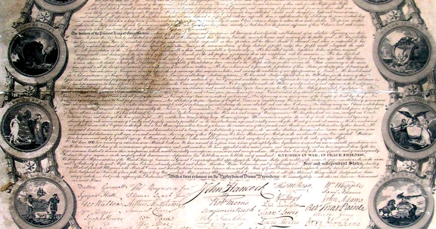 Declaraţia de Independenţă a SUA, un act unic în România FOTO:Biblioteca Teleki Bolyai