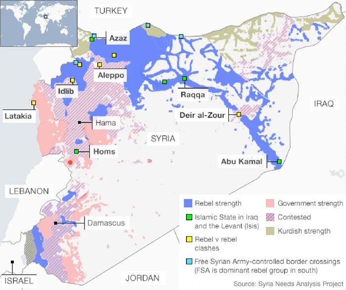 harta siria teroristi jihadisti