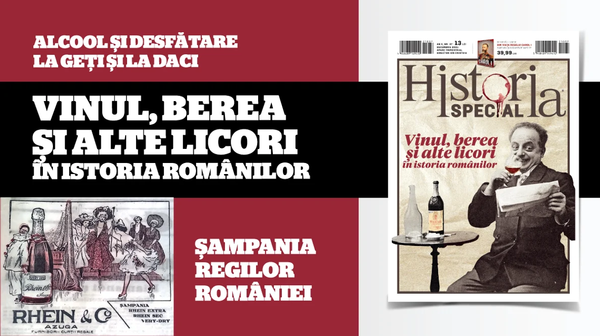 Vinul, berea și alte licori în istoria românilor, în „Historia Special” de iarnă   png
