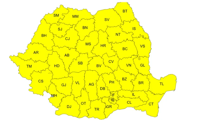 România sub cod galben de ger în 13 ianuarie 2026