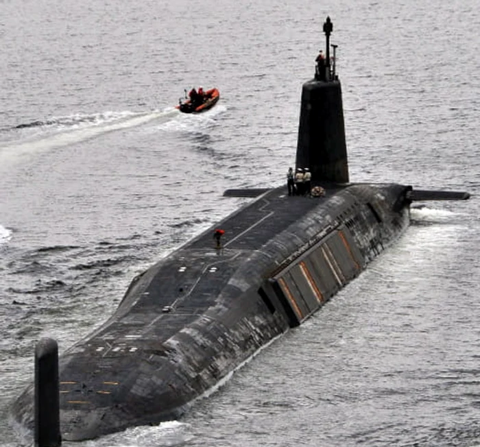 Racheta Trident a fost lansată de pe submarinul nuclear HMS Vanguard