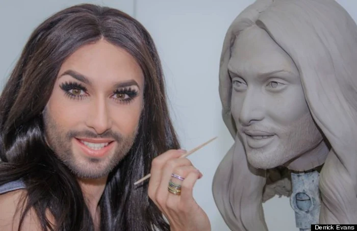 Conchita Wurst își lansează primul album muzical înainte de Eurovision 2015Foto: Derrick Evans/Huffingtonpost.com