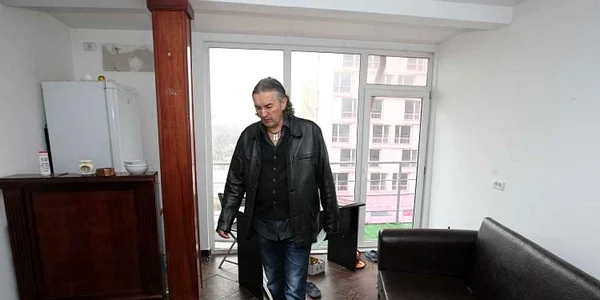 Miron Cozma în apartamentul de la hotelul Histria