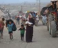 Palestinieni părăsesc Gaza FOTO Profimedia 