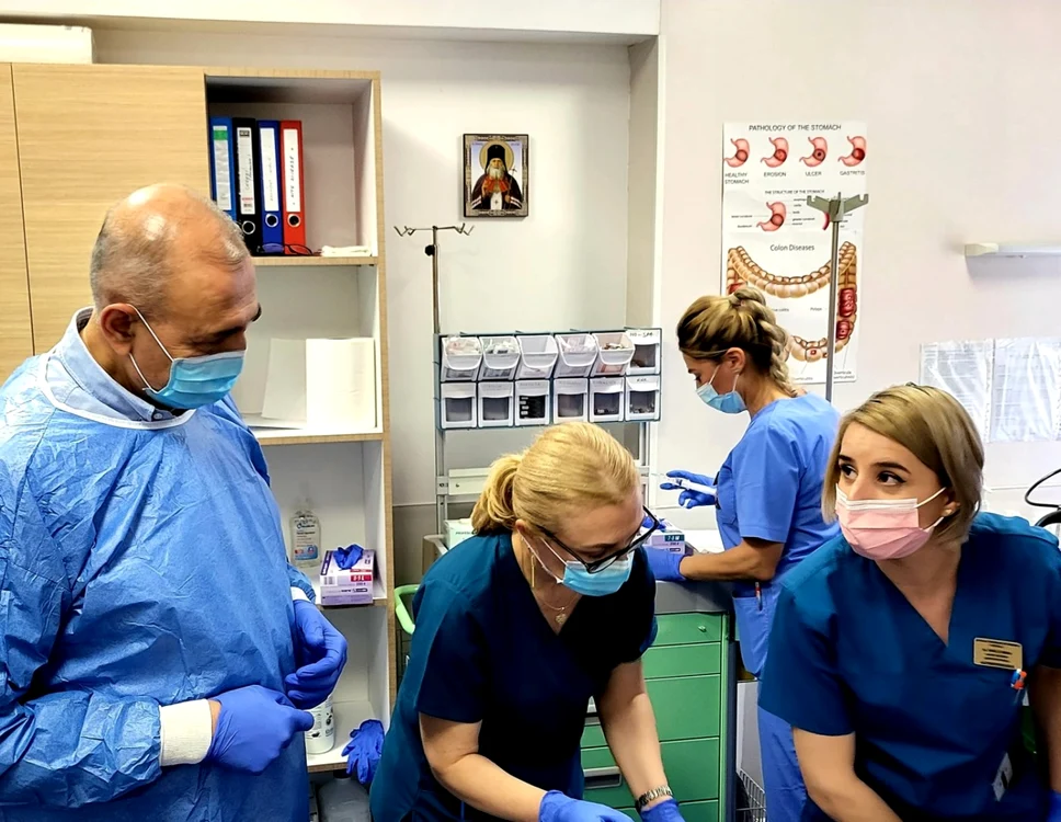 Intervenţie medicală pe colon, în premieră, la Călăraşi FOTO Facebook/Bogdan Mihai
