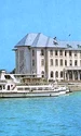 Nava fluviala de pasageri Mogosoaia acostata in fata fata Palatului Navigației anul 1980  jpg