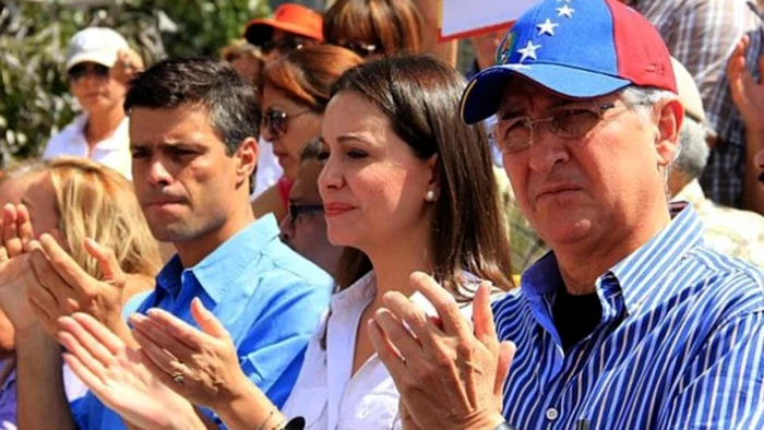 Leopoldo Lopez, Maria Corina Machado şi Antonio Ledezma