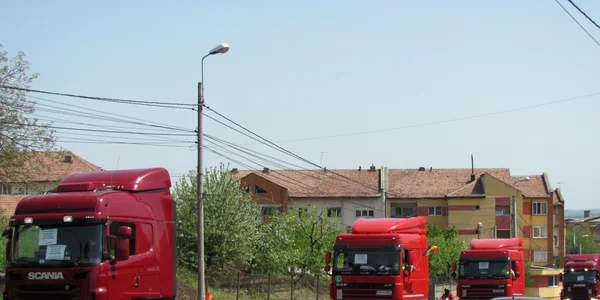 protest camioane alba