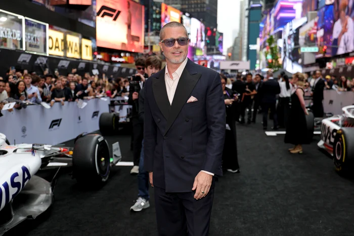 Brad Pitt și Ines de Ramon la premiera mondială a filmului F1,16 iunie 2025, New York, Foto Jamie McCarthy, Getty Images pentru Warner Bros (4) jpg