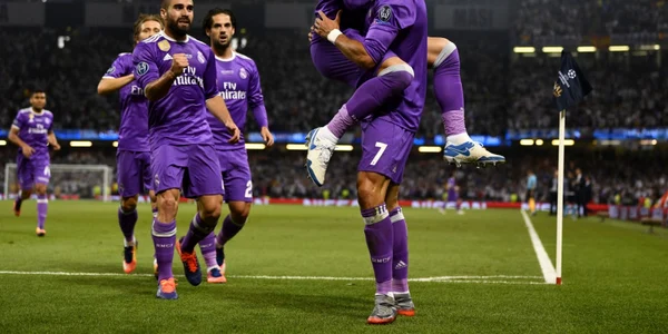 Cristiano Ronaldo si Segio Ramos se bucura în finala Champions League Real Madrid  Juventus FOTO Guliver / Getty Images / David Ramos