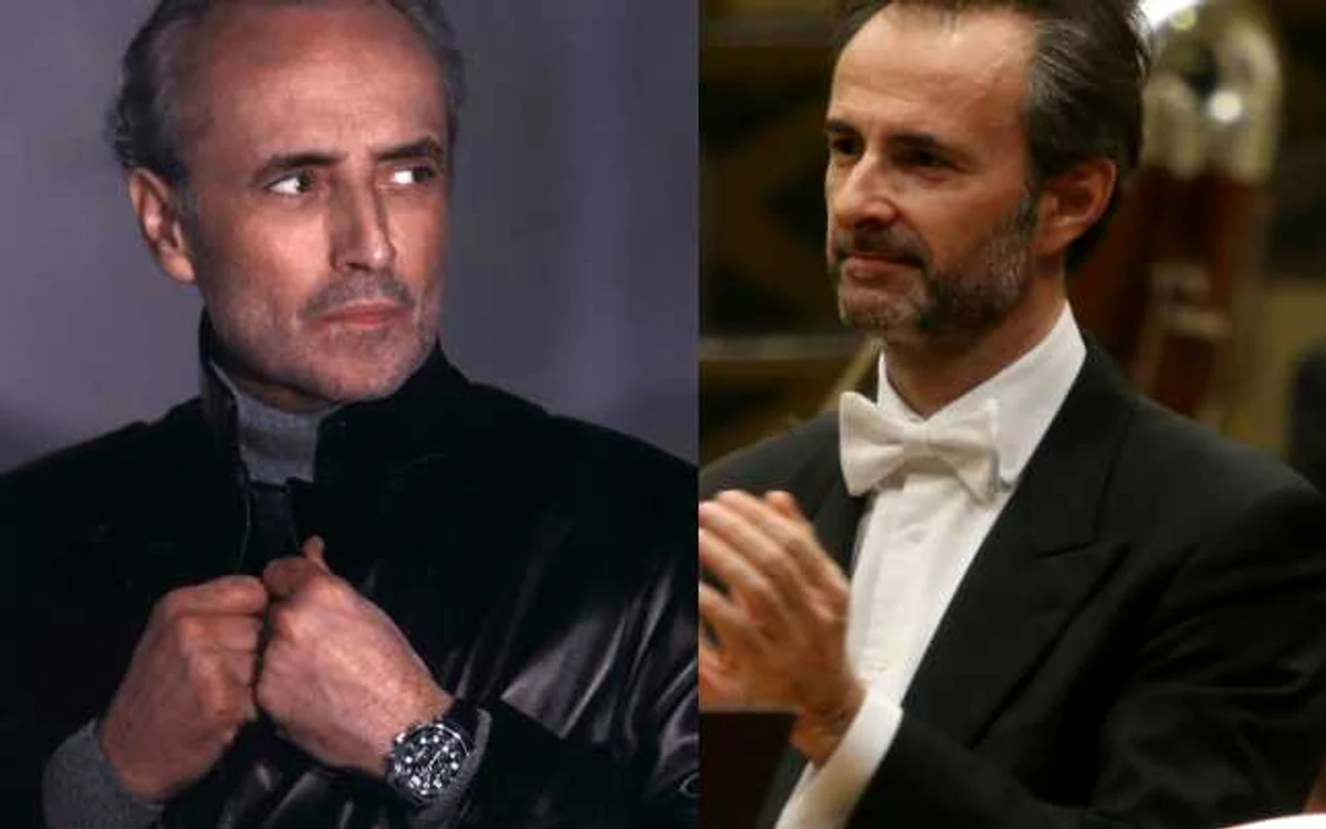 Jose Carreras şi David Gimenez Carreras FOTO: Florin Ghioca