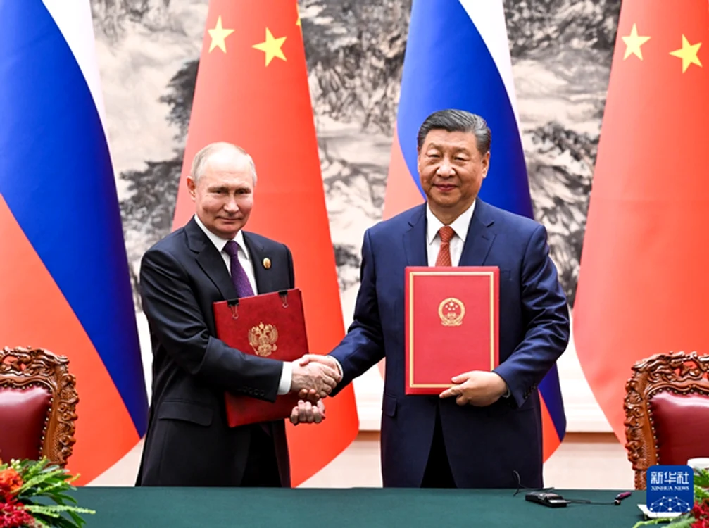 Președintele rus Vladimir Putin și omologul său chinez Xi Jinping FOTO: Arhivă