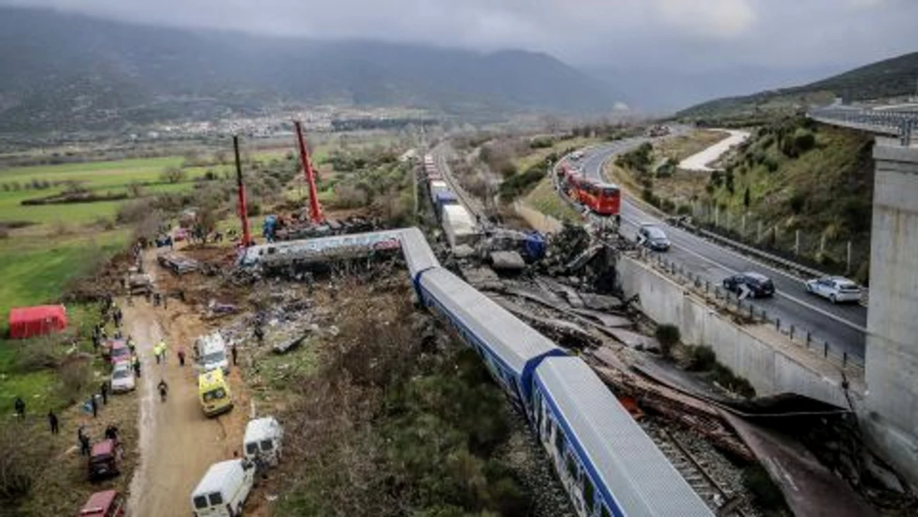 Imagini de la locul coliziunii. Foto: Getty Images