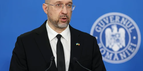 Primirea oficială a premierului Ucrainei, Denis Smihal, de către prim-ministrul României și declarațiile de presă ale acestora la Palatul Victoria din București. FOTO Inquam Photos / Sabin Cîrstoveanu