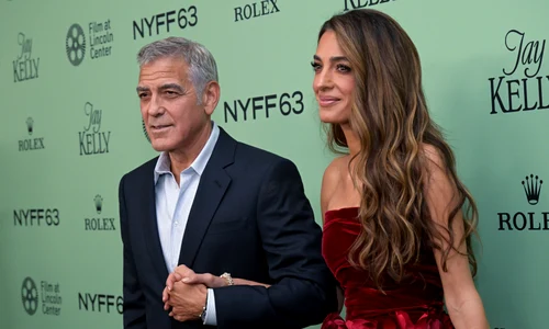 George Clooney și Amal Clooney la premiera filmului „Jay Kelly” la Festivalul de Film de la New York, pe 29 septembrie 2025, profimedia 1041894223 jpg