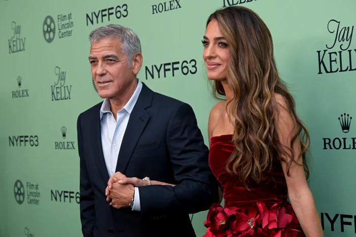 George Clooney și Amal Clooney la premiera filmului „Jay Kelly” la Festivalul de Film de la New York, pe 29 septembrie 2025, profimedia 1041894223 jpg