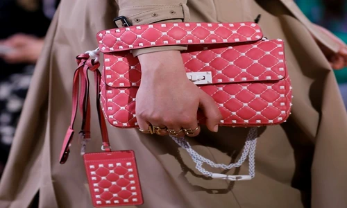 Valentino mizează pe genţile de culoare roz cu detalii  jpeg