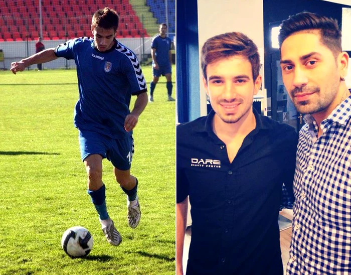 În urmă cu trei ani, Graţian Smedescu visa să dea goluri pentru Damila Măciuca. Acum, se ocupă de părul lui Connect-RFoto: arhiva personală