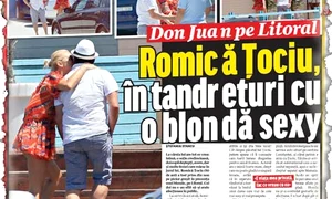Fotoreporterii Click! l au  surprins, luna trecută, pe actor  la mare în compania amantei  Ramona, o apetisantă blondă jpeg