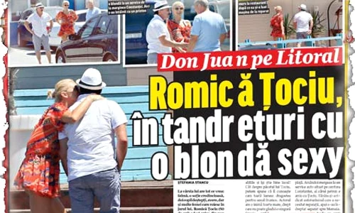 Fotoreporterii Click! l au  surprins, luna trecută, pe actor  la mare în compania amantei  Ramona, o apetisantă blondă jpeg