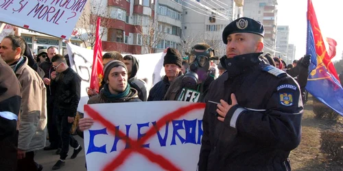 Protest anti-Chevron la Bârlad