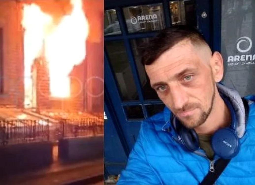 Românul a fost găsit după două zile în casa care a ars. Foto: Facebook & captură video YappApp
